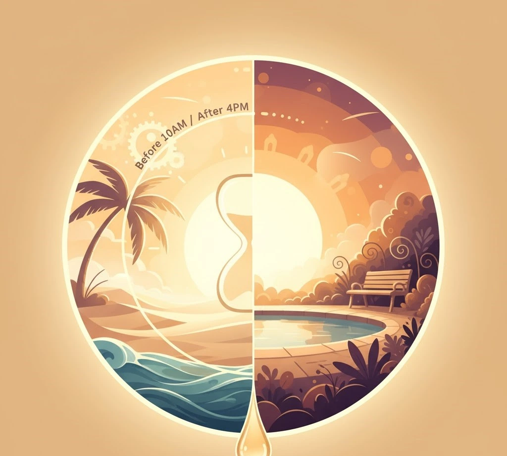 Best Time and Place to Use Tanning Oil