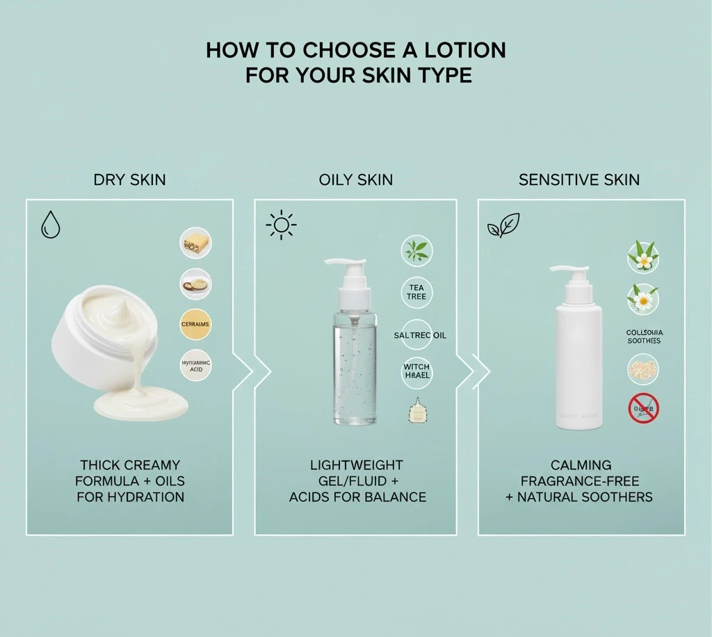 How to Choose best Moisturizing Lotion for Your Skin Type