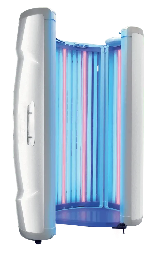 Vertical tanning bed