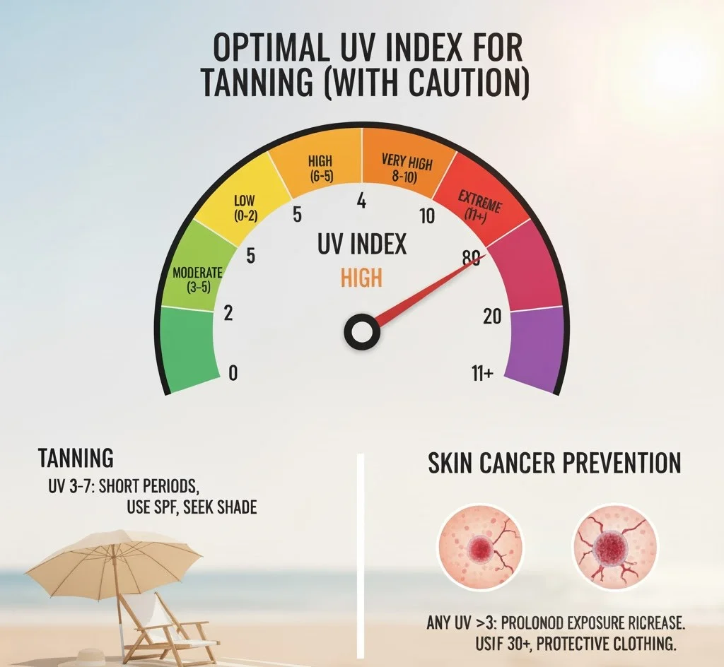 Best UV Index for Tanning and Skin Cancer Prevention