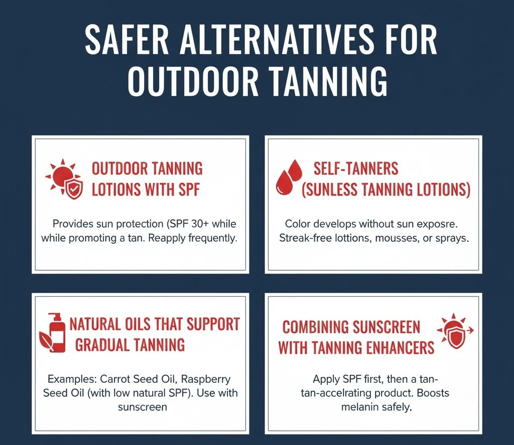 Safer Alternatives for Outdoor Tanning