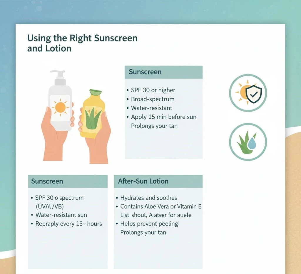 Using the Right Sunscreen and Lotion
