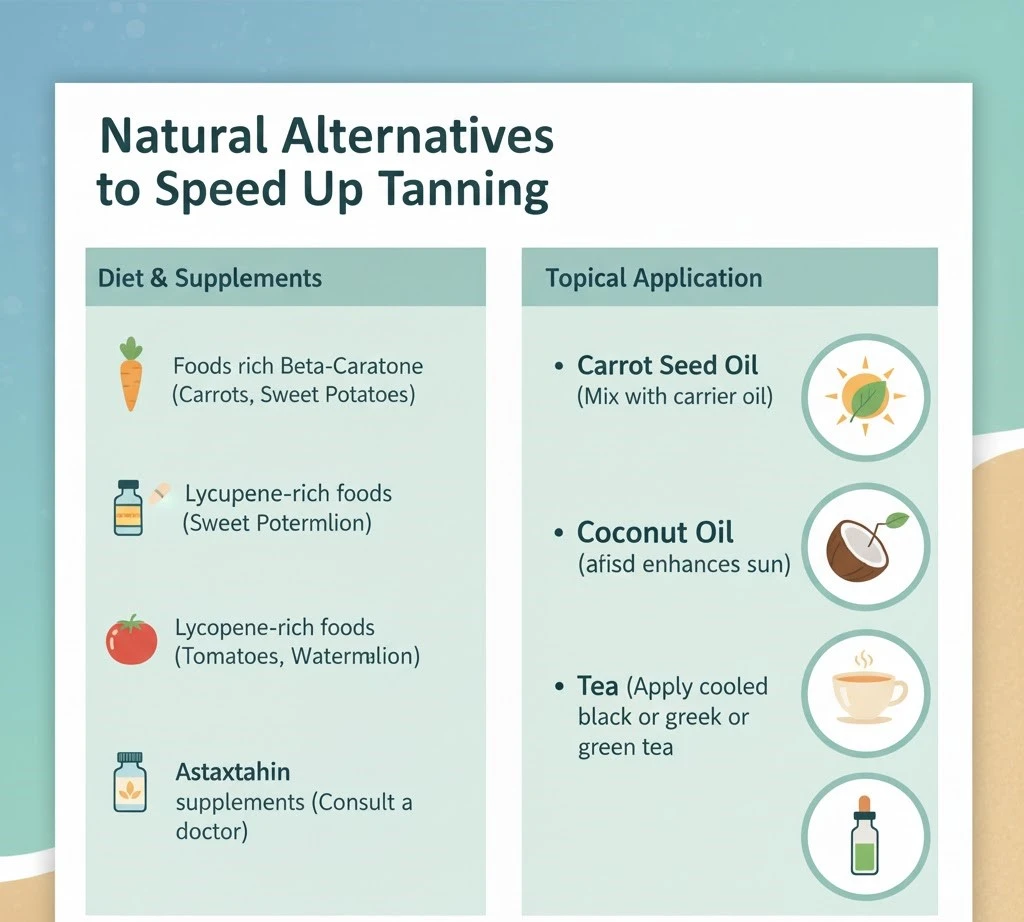 Natural Alternatives to Speed Up Tanning