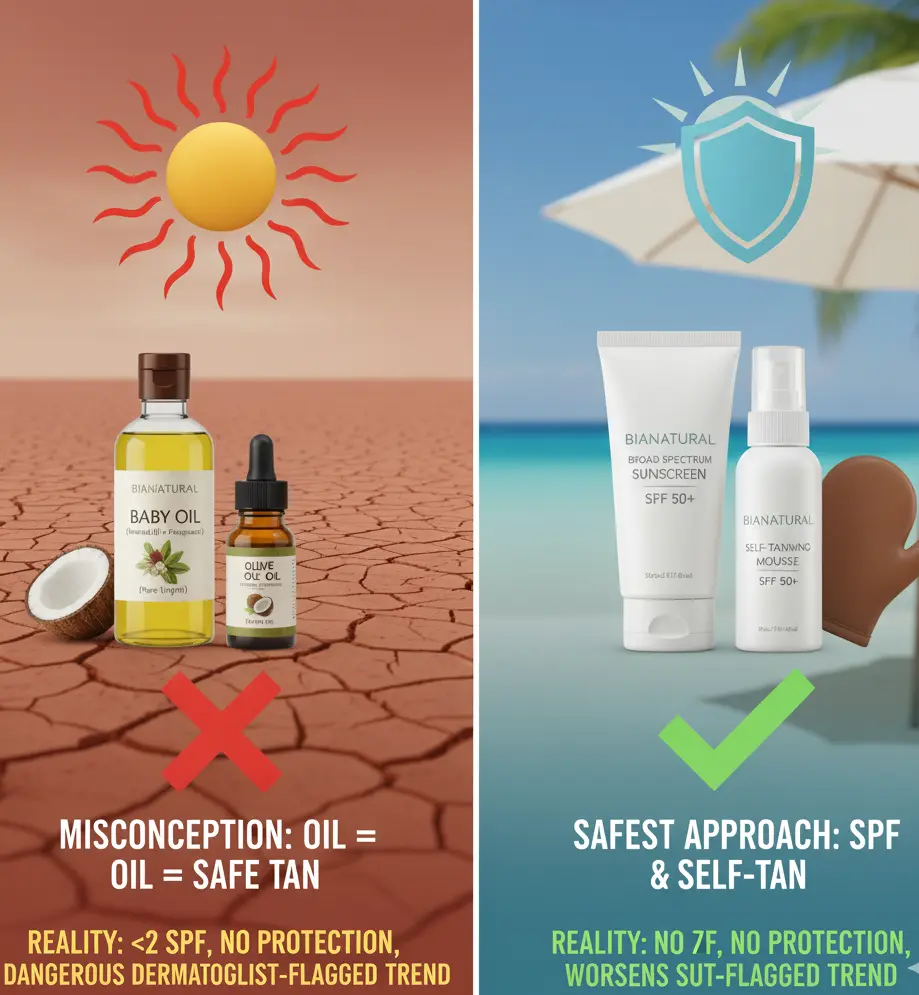 Common Misconceptions About “Natural” Tanning Oils