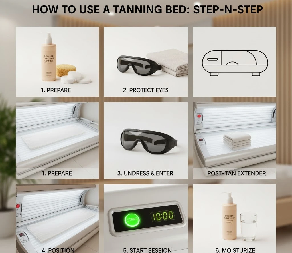 How to Use a Tanning Bed Step-by-Step